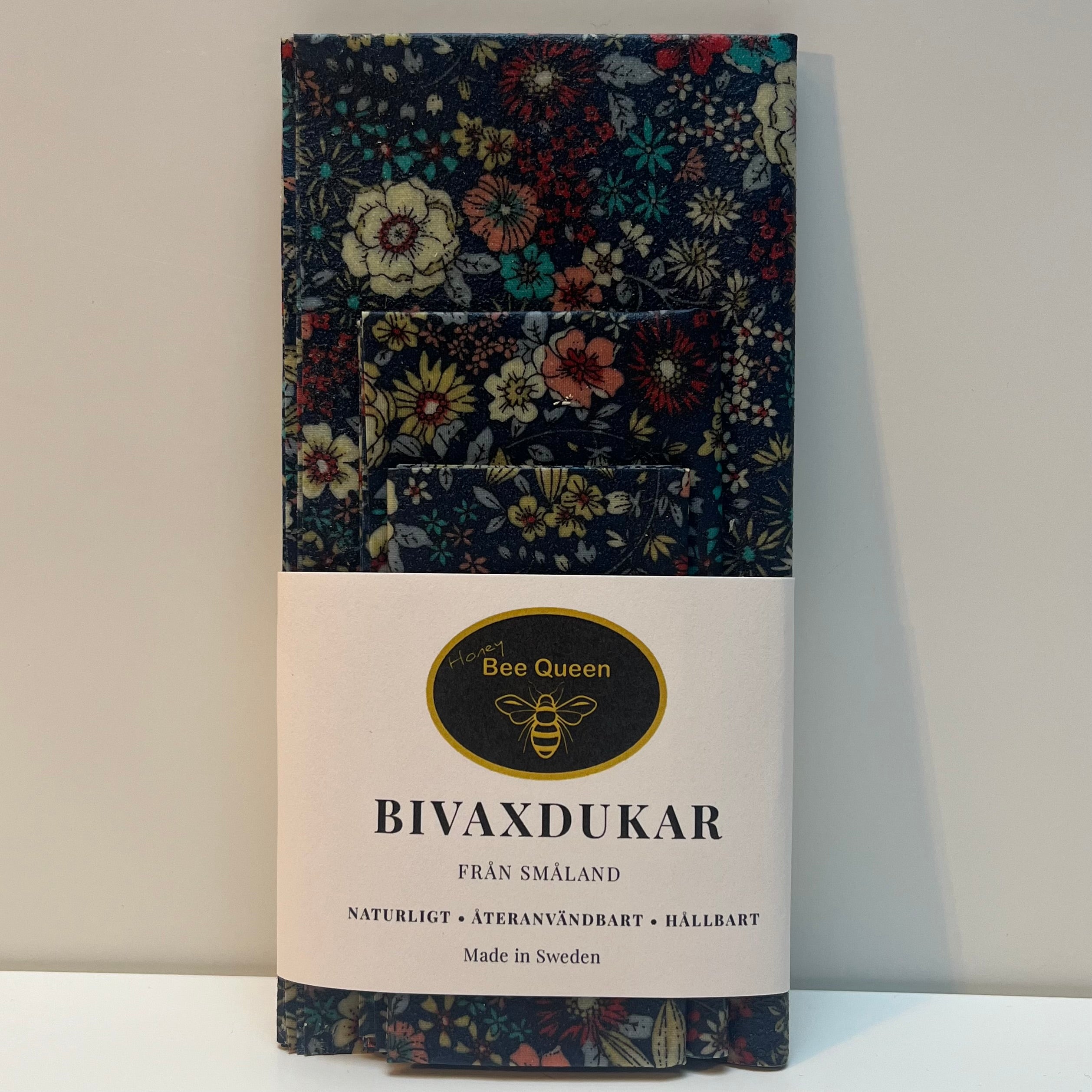 Beeswax wraps 3-pack Floral pattern – from our own apiary