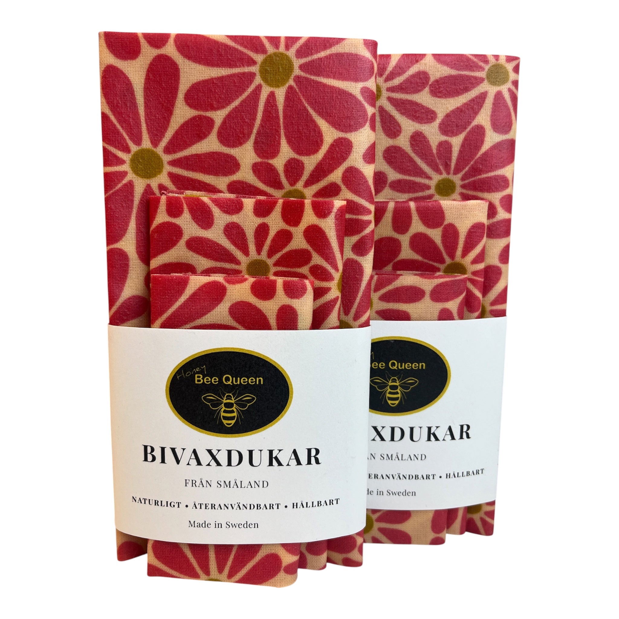 Bivaxdukar 3-pack Prästkrage Rosa