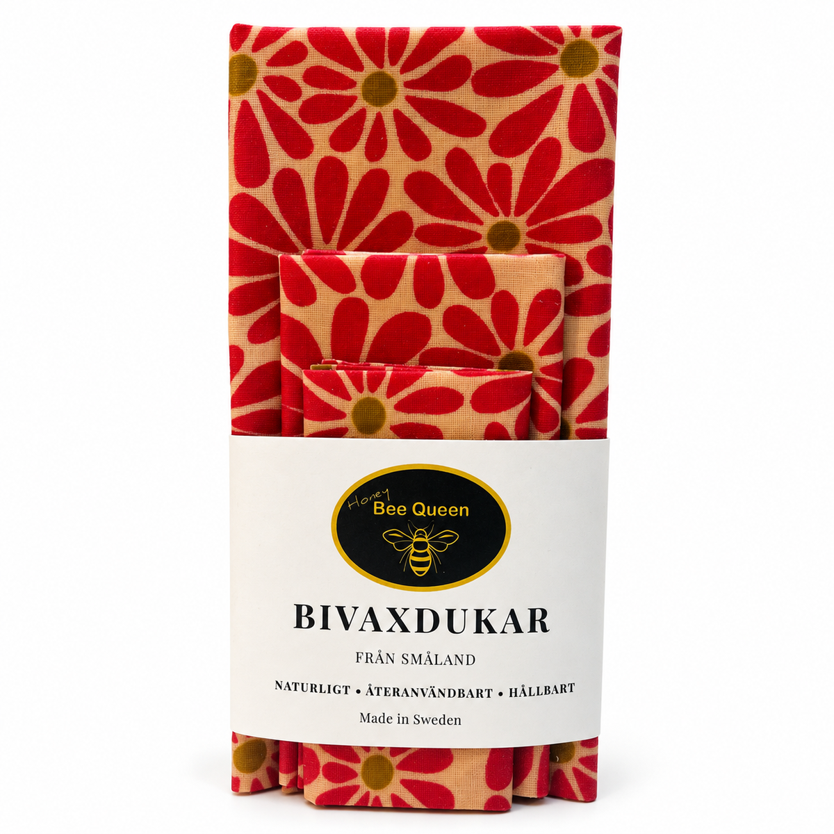Bivaxdukar 3-pack Prästkrage Rosa