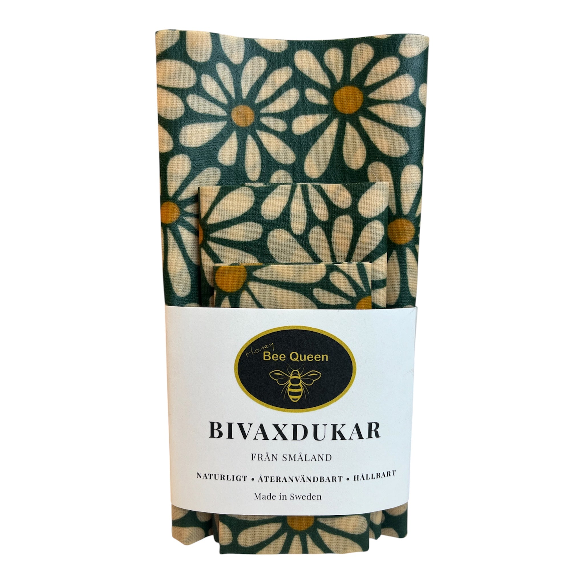 Bivaxdukar 3-pack Prästkrage Grön
