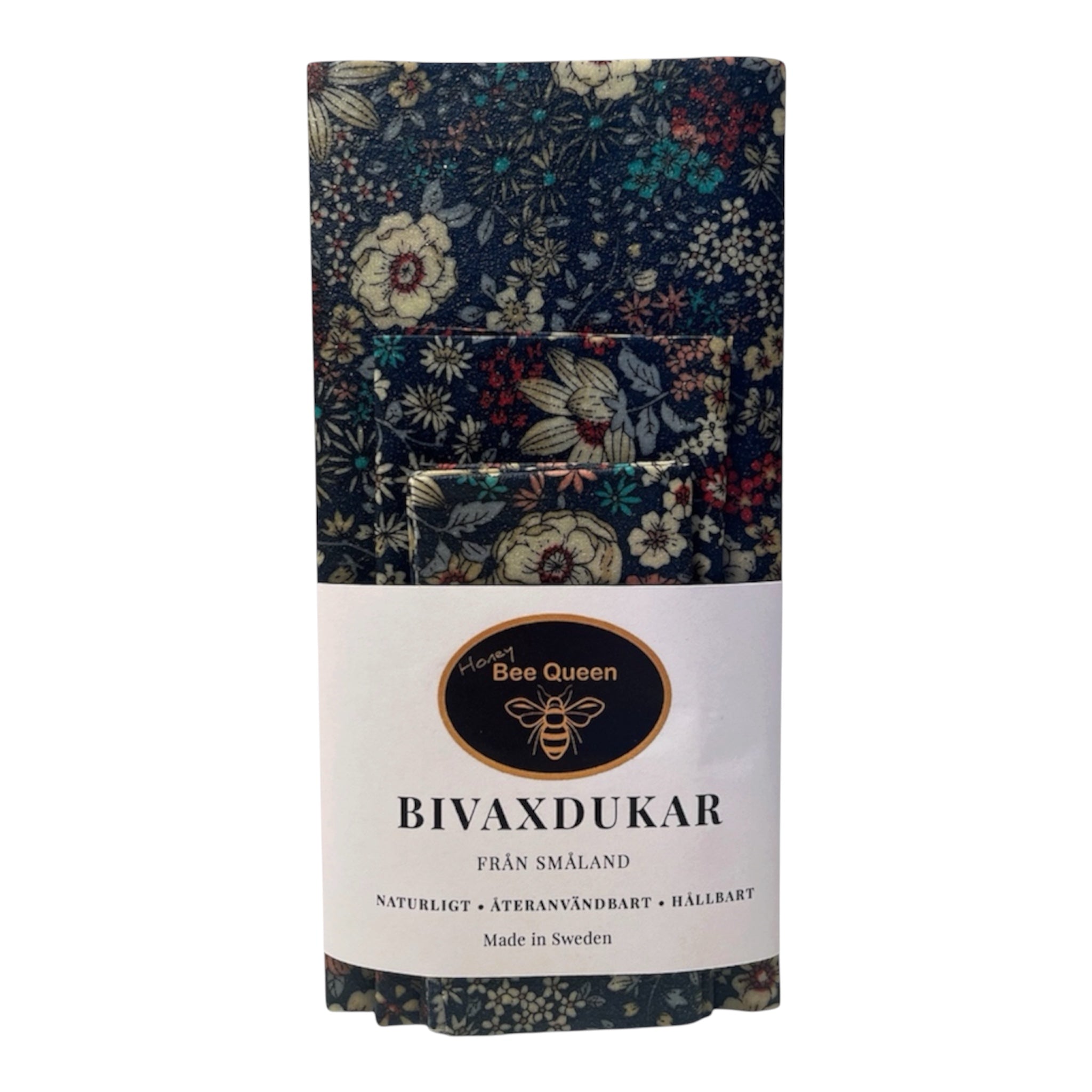Bivaxdukar 3-pack Blommönster – från egen bigård
